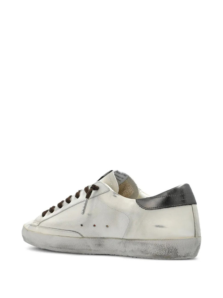 GOLDEN GOOSE - Super Star Blanche et kaki - Lothaire