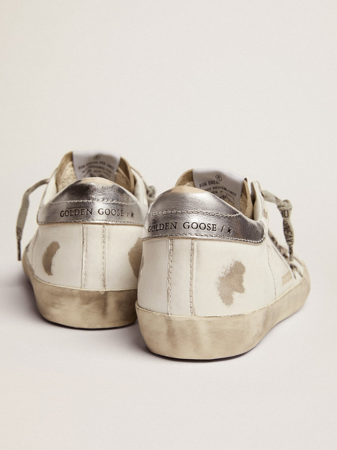 GOLDEN GOOSE - Super - Star femme avec étoile en cuir façon poulain zébré - Lothaire
