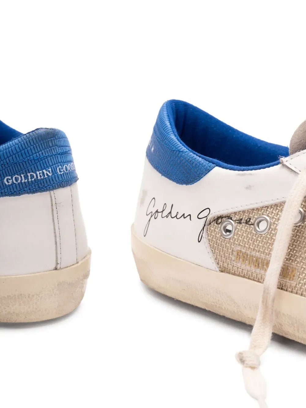 GOLDEN GOOSE Super - star LATTE/WHITE/BLUETTE/GREY - Lothaire