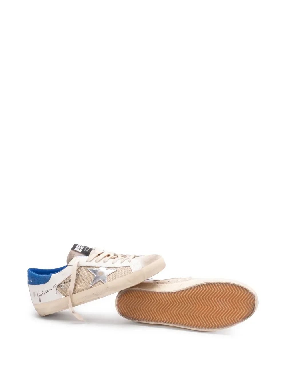 GOLDEN GOOSE Super - star LATTE/WHITE/BLUETTE/GREY - Lothaire