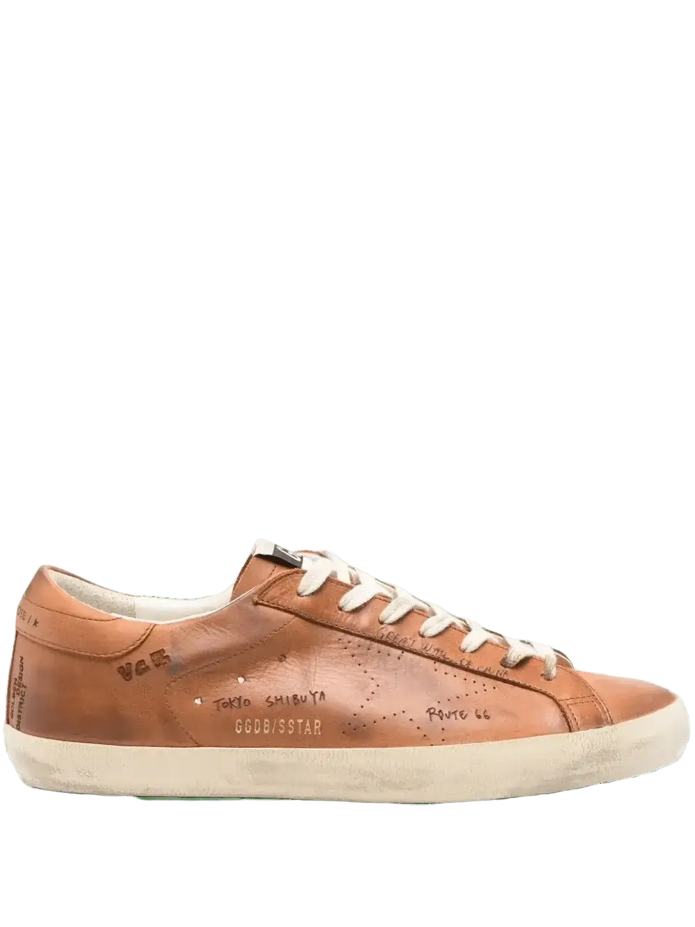 GOLDEN GOOSE - Super Star Marron - Lothaire