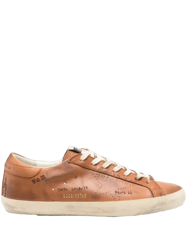 GOLDEN GOOSE - Super Star Marron - Lothaire