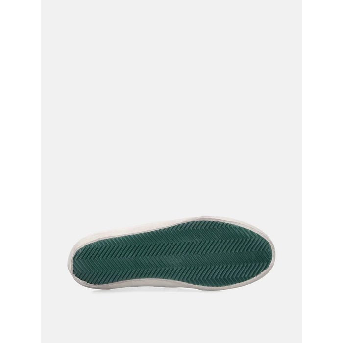 GOLDEN GOOSE - Super - Star Sneakers nappa leather with green star Blanc - Lothaire