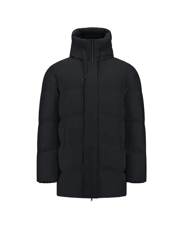 HERNO - Blouson en cachemire, soie et nylon à effet changeant Bleu marine - Lothaire
