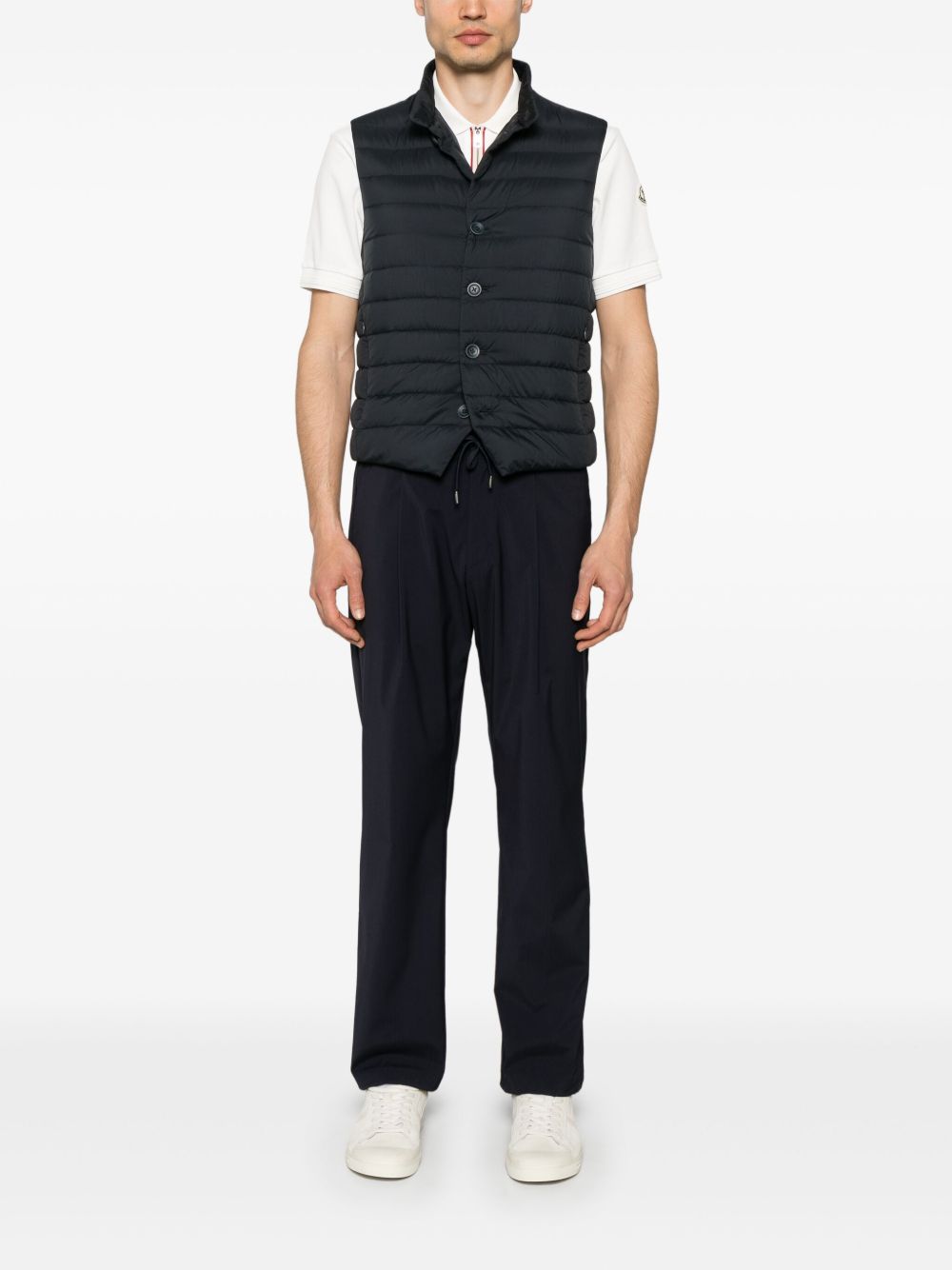 HERNO - Pantalon taille élastique bleu marine - Lothaire