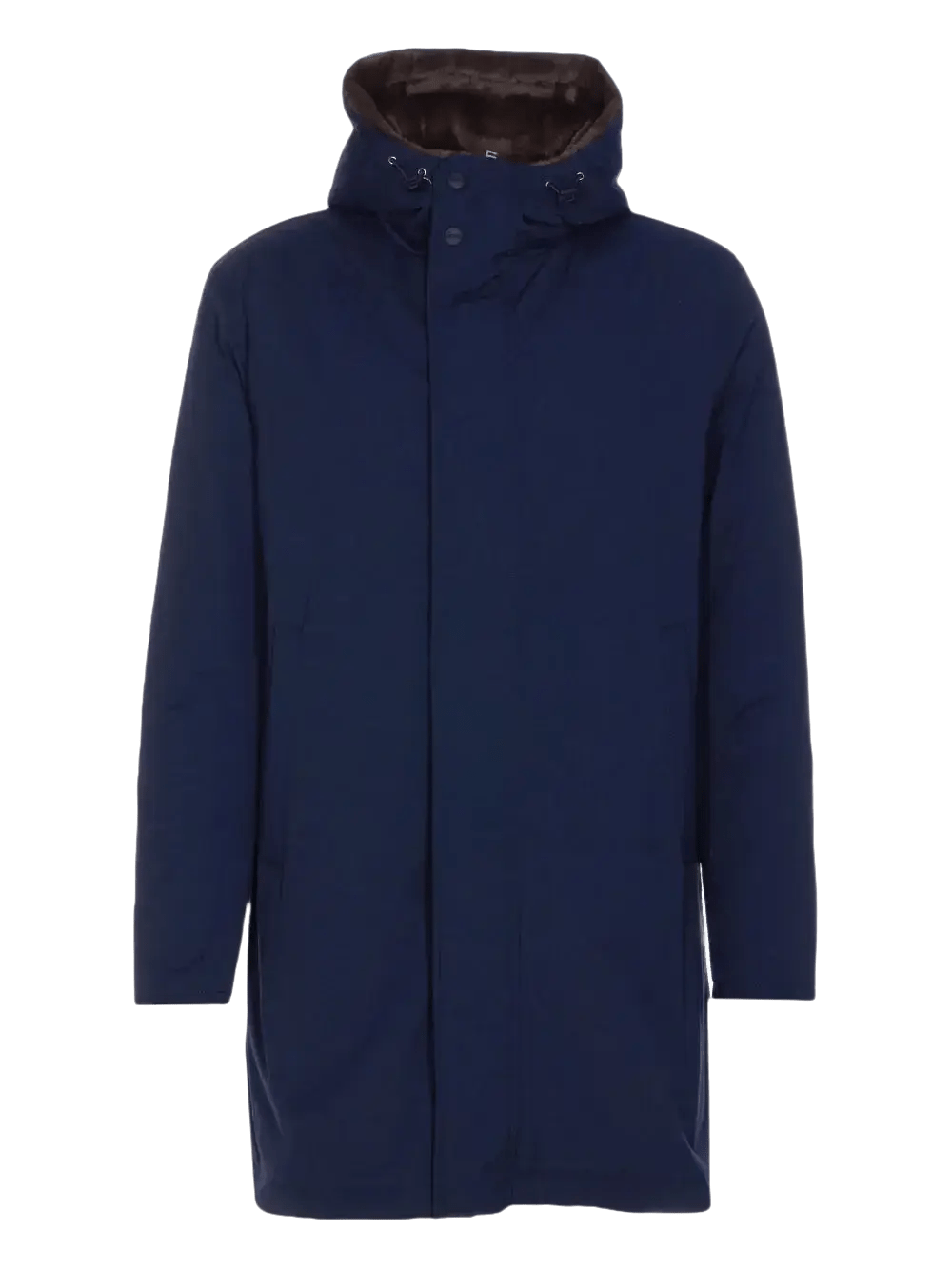 HERNO - parka à capuche doublée bleu marine - Lothaire
