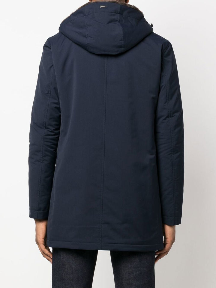 HERNO - Parka matelassée à capuche bleu marine - Lothaire