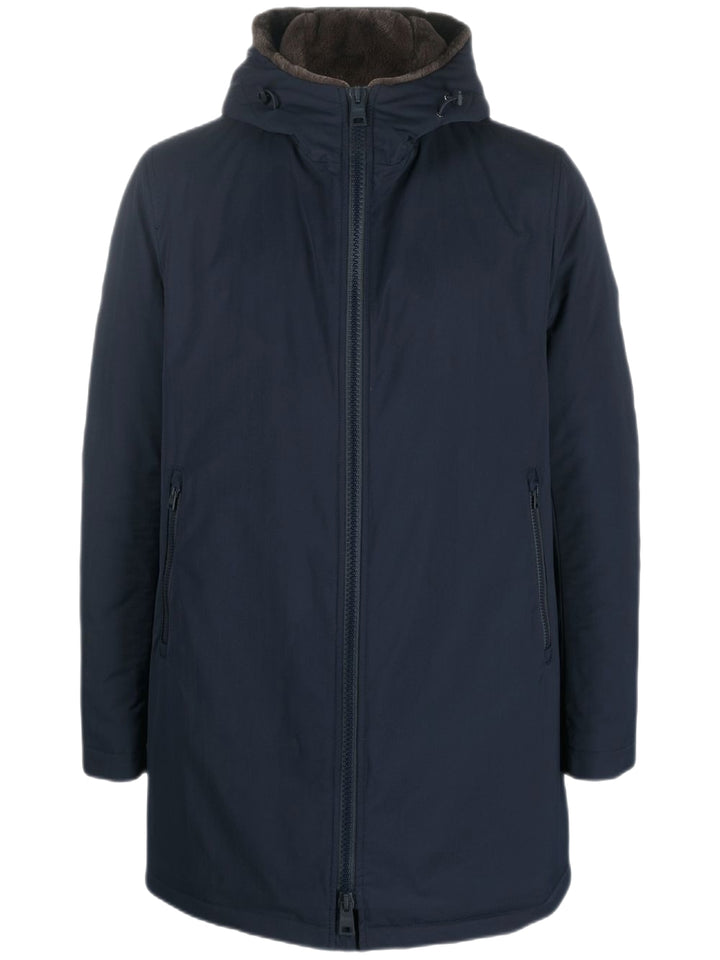 HERNO - Parka matelassée à capuche bleu marine - Lothaire