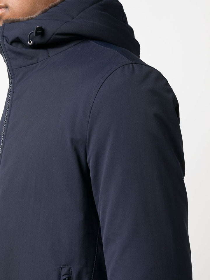HERNO - Parka matelassée à capuche bleu marine - Lothaire