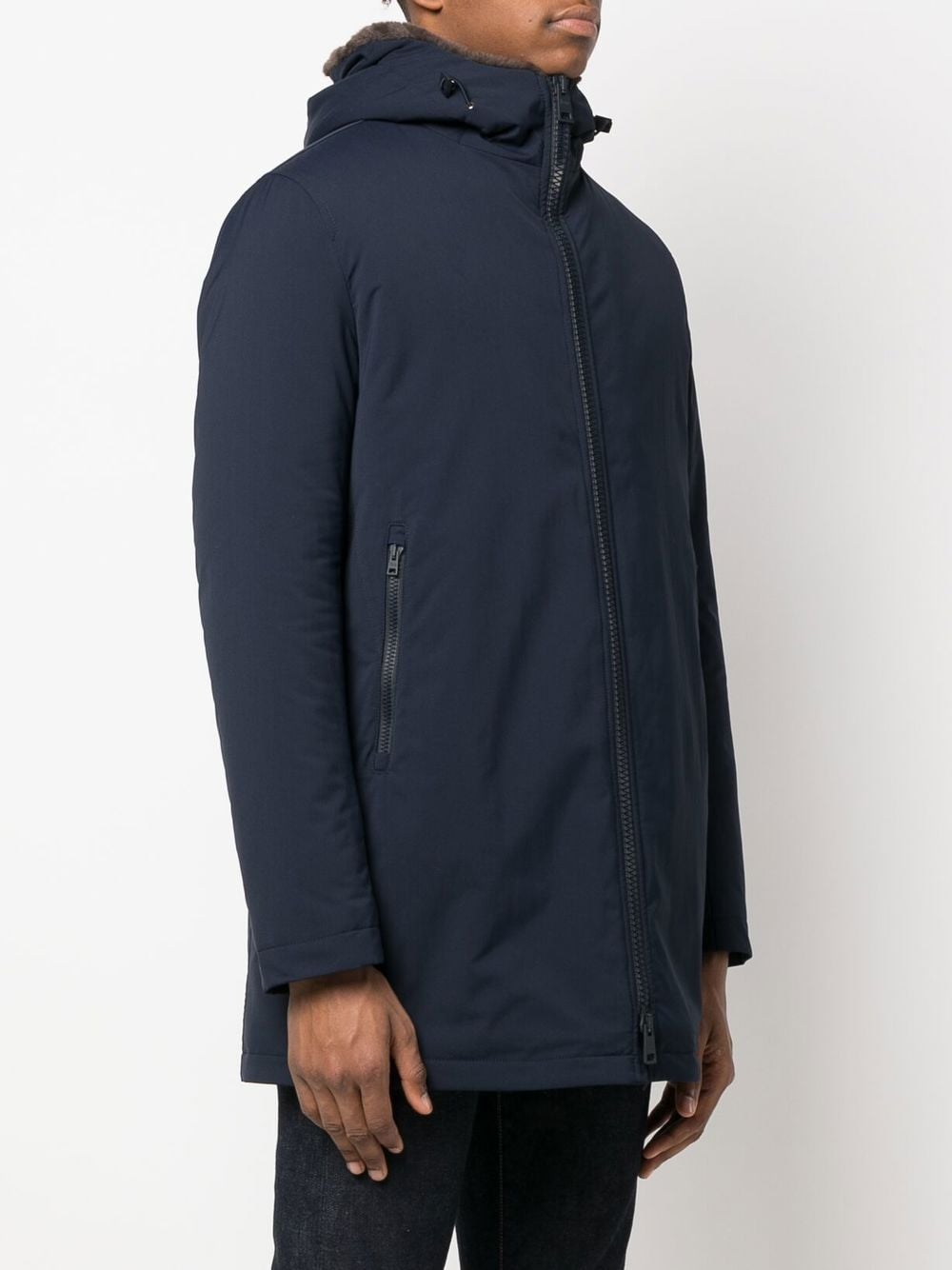 HERNO - Parka matelassée à capuche bleu marine - Lothaire