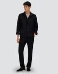 HERNO - Shackets SURCHEMISE RESORT EN CACHEMIRE - SOIE bleu - Lothaire