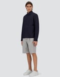 HERNO - SURCHEMISE EN TECH WOVEN Bleu marine - Lothaire