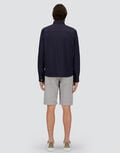 HERNO - SURCHEMISE EN TECH WOVEN Bleu marine - Lothaire
