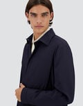 HERNO - SURCHEMISE EN TECH WOVEN Bleu marine - Lothaire