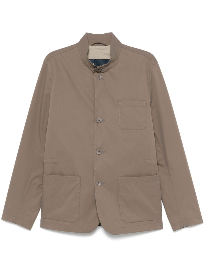 HERNO - veste à col montant marron - Lothaire
