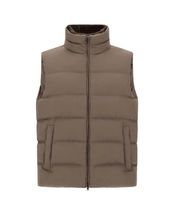 HERNO - Veste sans manches Arendelle et Monogram Taupe foncé - Lothaire