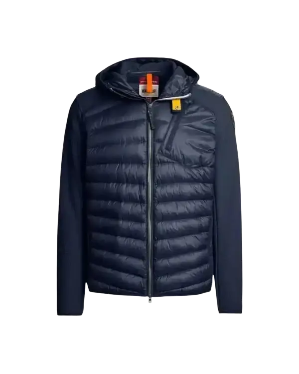 PARAJUMPERS - Veste hybride à capuche Nolan Bleu marine
