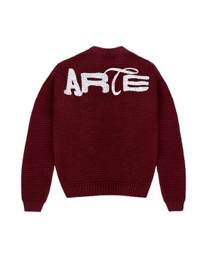 ARTE - Pull Sunfade Knit Crewneck Bordeaux