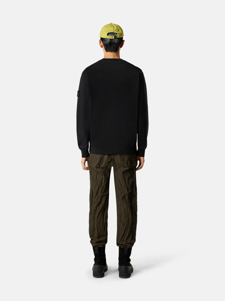 STONE ISLAND - Sweatshirt Organic Cotton Fleece noir