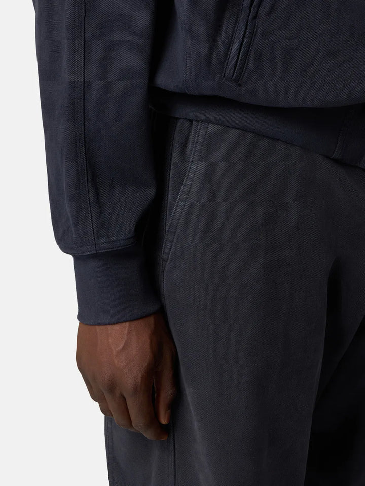 STONE ISLAND - Pantalon chino coupe ample à poches pressionnées NOIR