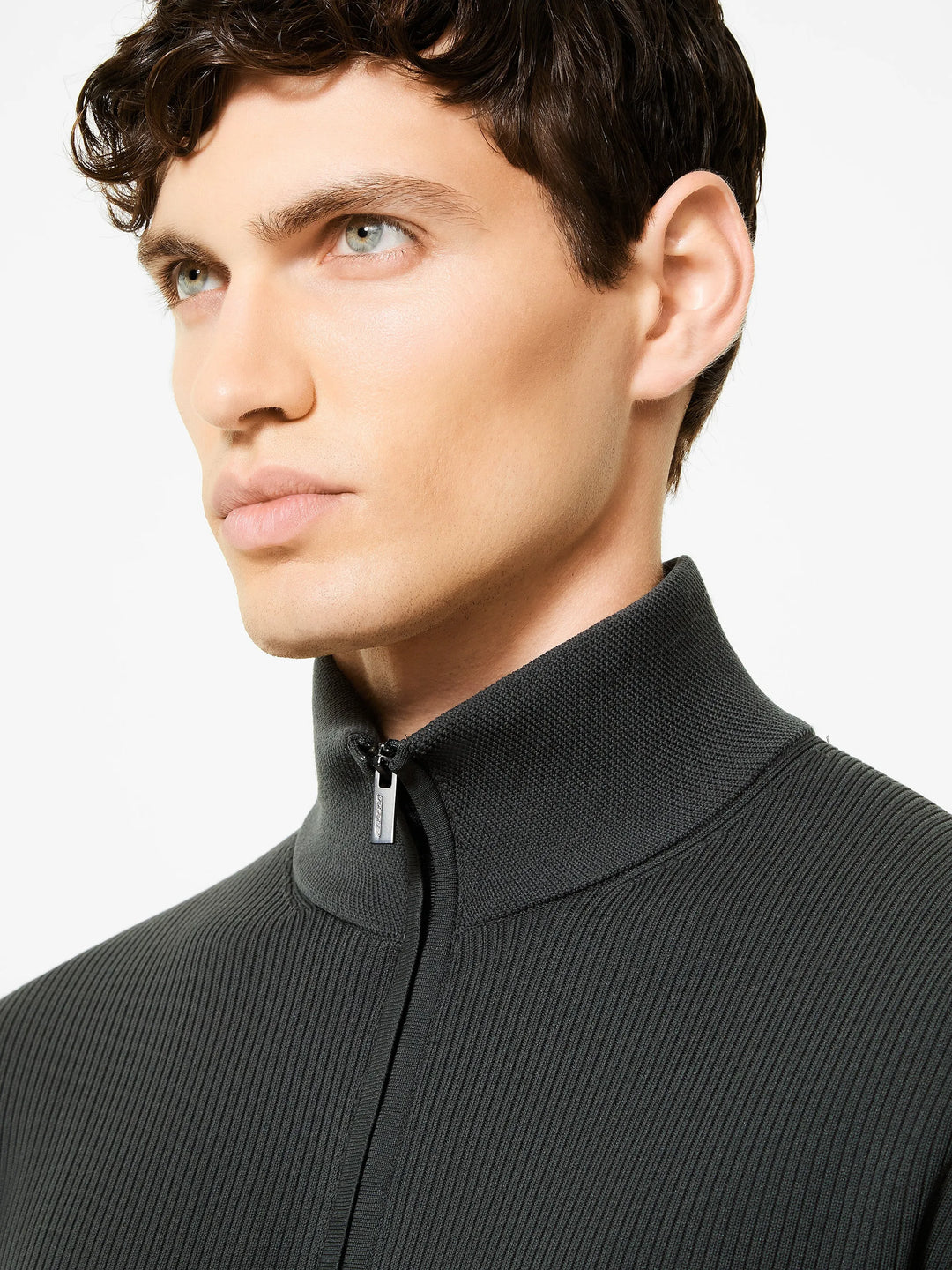 RRD - Pull Amos Perlupin Full Zip Knit Blue Black