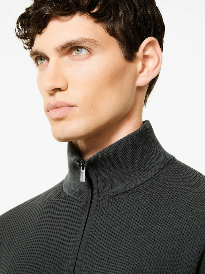 RRD - Pull Amos Perlupin Full Zip Knit Blue Black