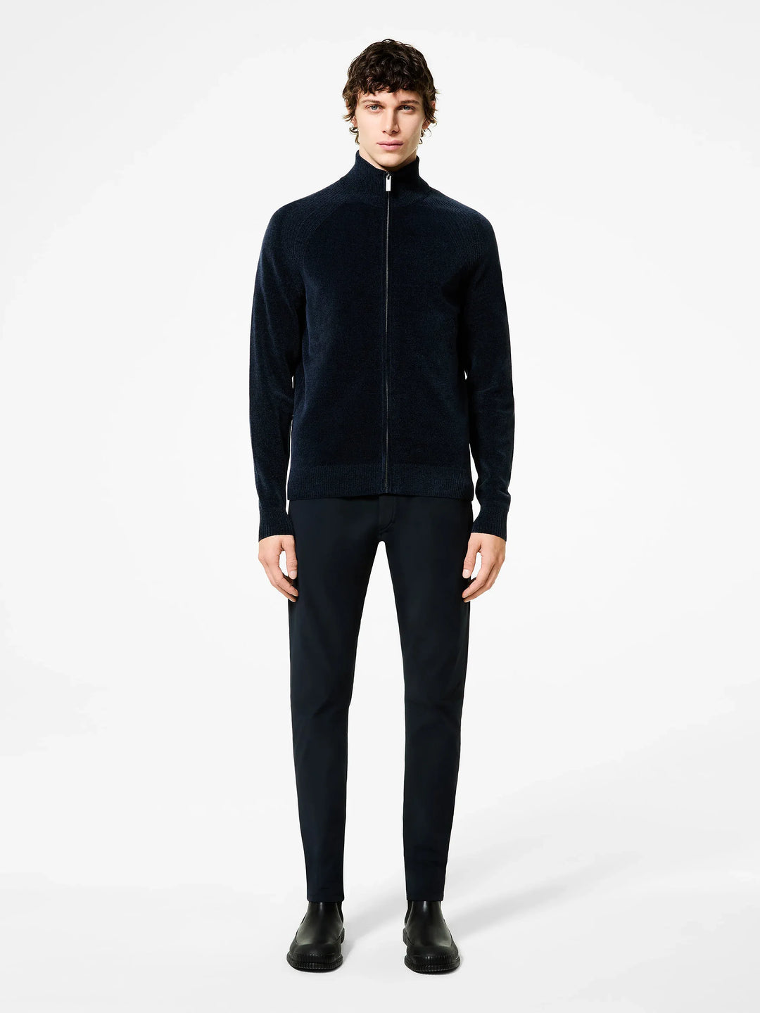 RRD - Pull Velvet Full Zip Knit Tobacco