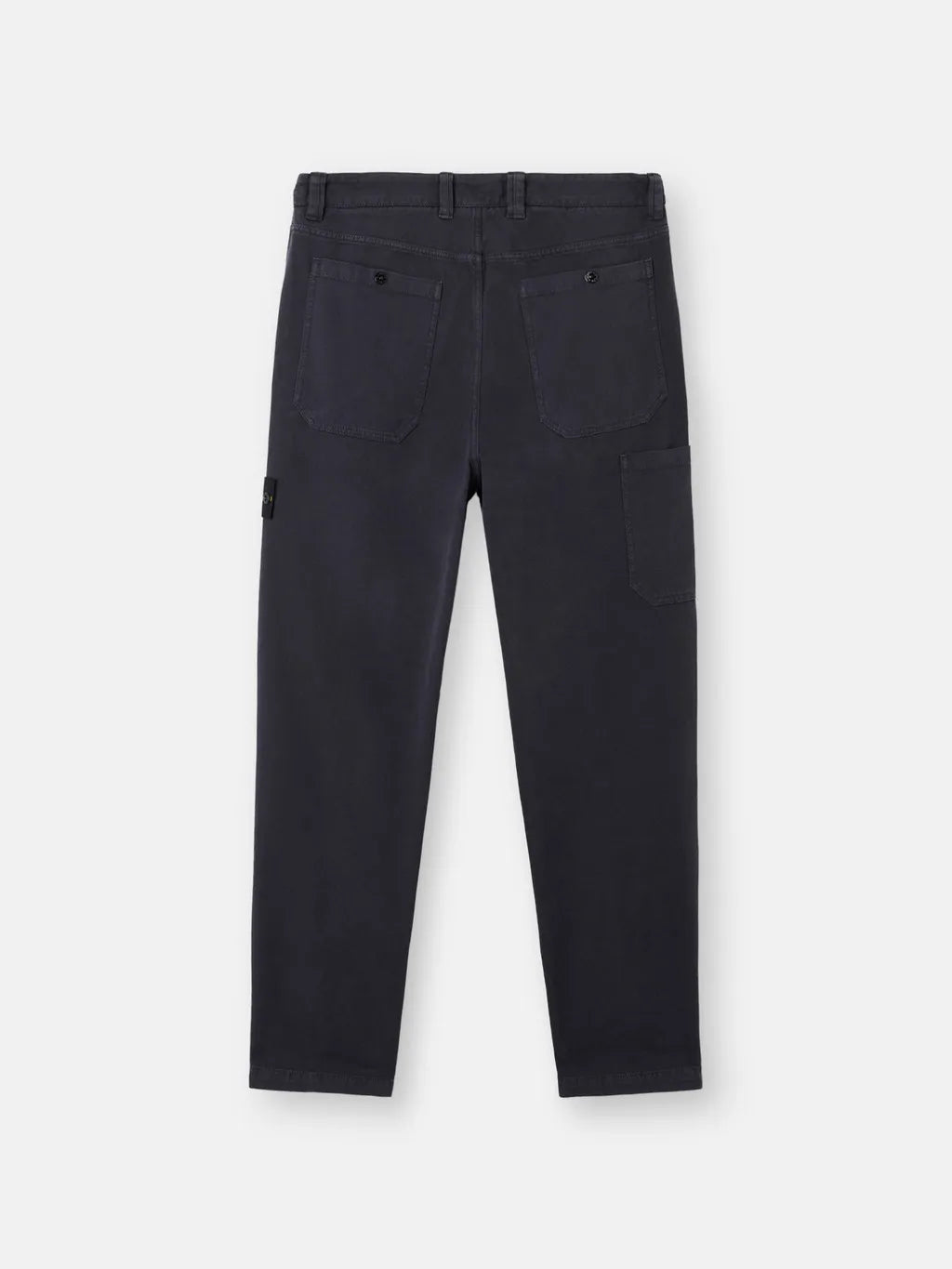 STONE ISLAND - Pantalon chino coupe ample à poches pressionnées NOIR