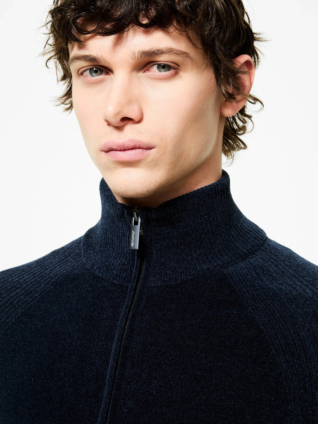 RRD - Pull Velvet Full Zip Knit Tobacco