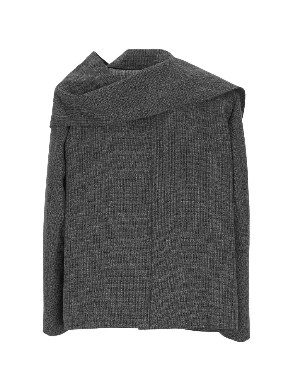 THE EROSE - Veste croisée Jannis Gris à carreaux