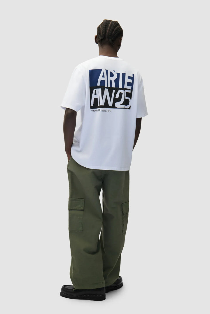 ARTE - T-shirt à imprimé découpé Blanc