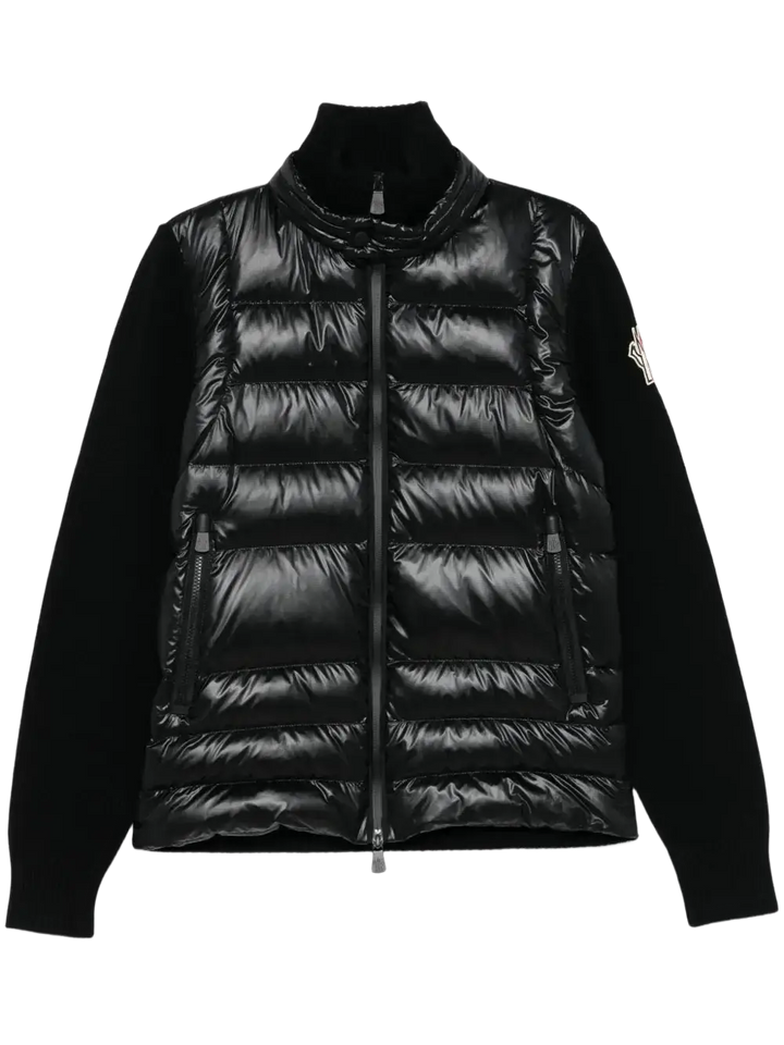 MONCLER GRENOBLE - Cardigans bi-matière noir