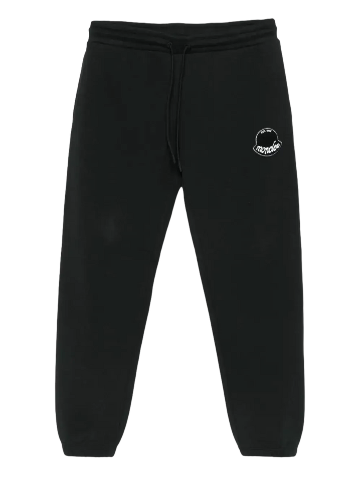 MONCLER - Pantalon de jogging à patch logo noir