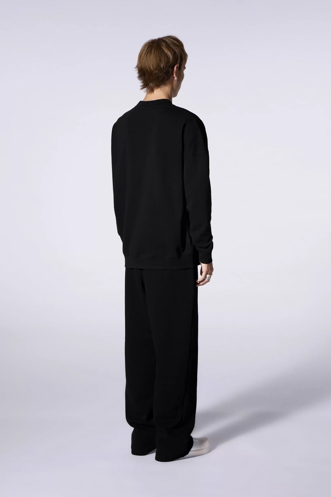 GERTRUDE - Sweatshirt oversize col rond Ruben Speedy Noir