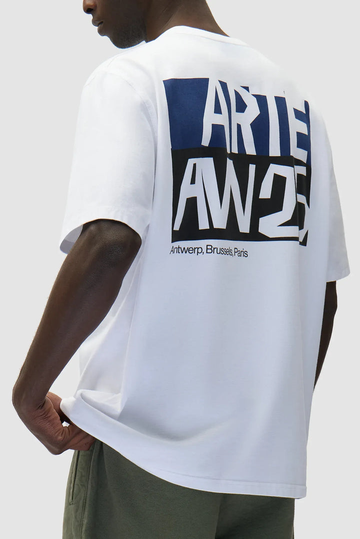 ARTE - T-shirt à imprimé découpé Blanc