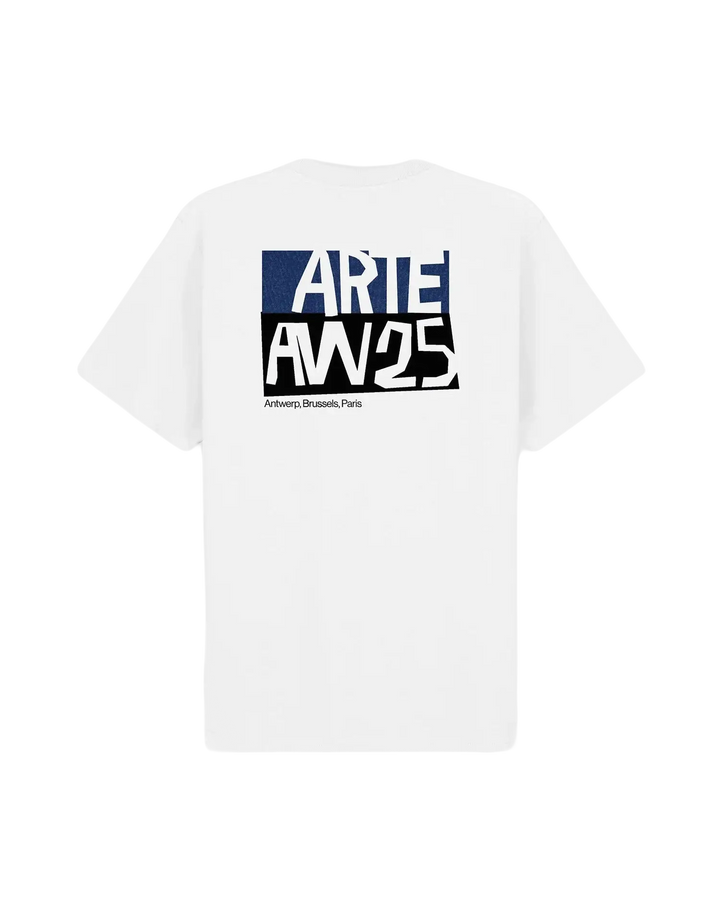 ARTE - T-shirt à imprimé découpé Blanc