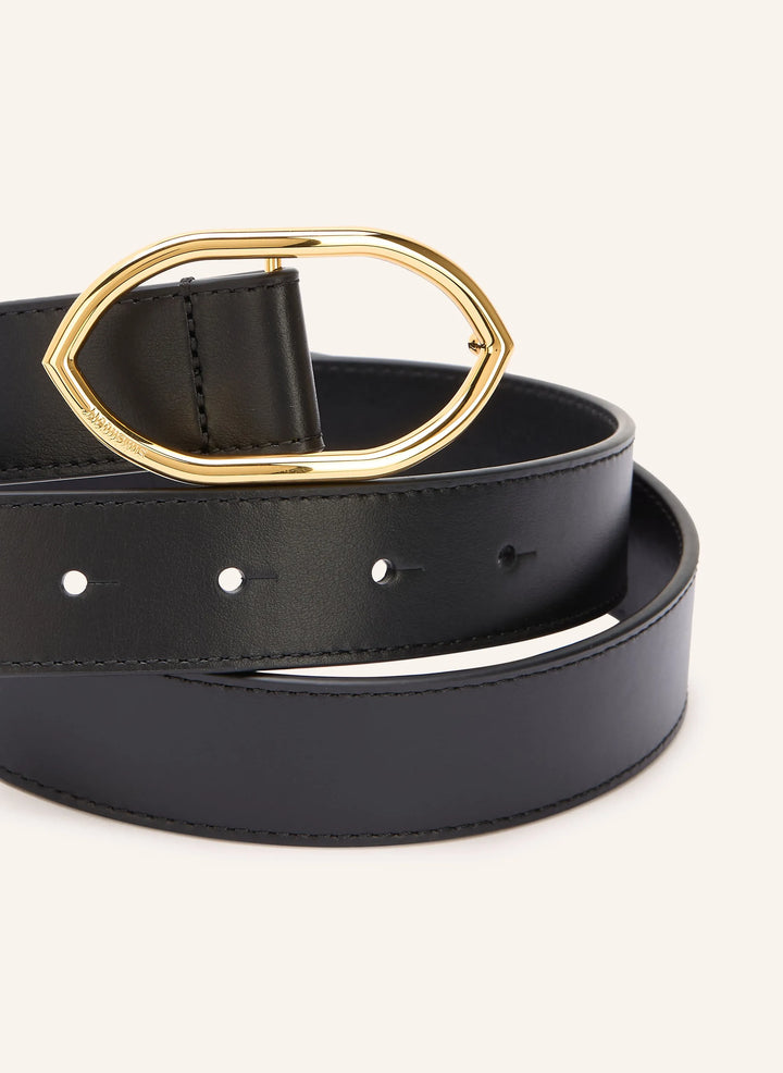 JACQUEMUS - Ceinture Calisson Noir