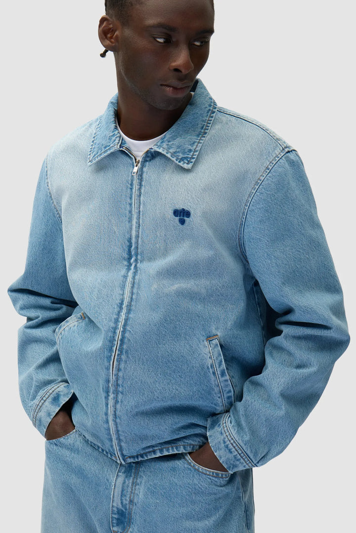 ARTE - Veste avec logo en forme de cœur bleach