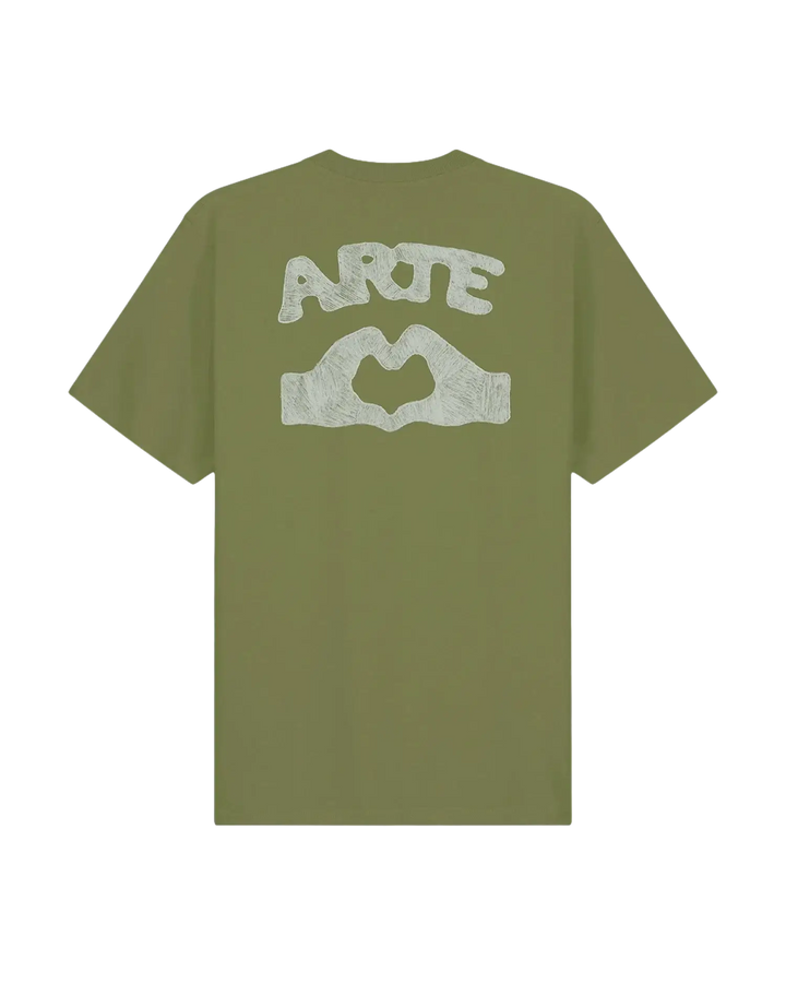 ARTE - T-shirt Diels Scribble Vert