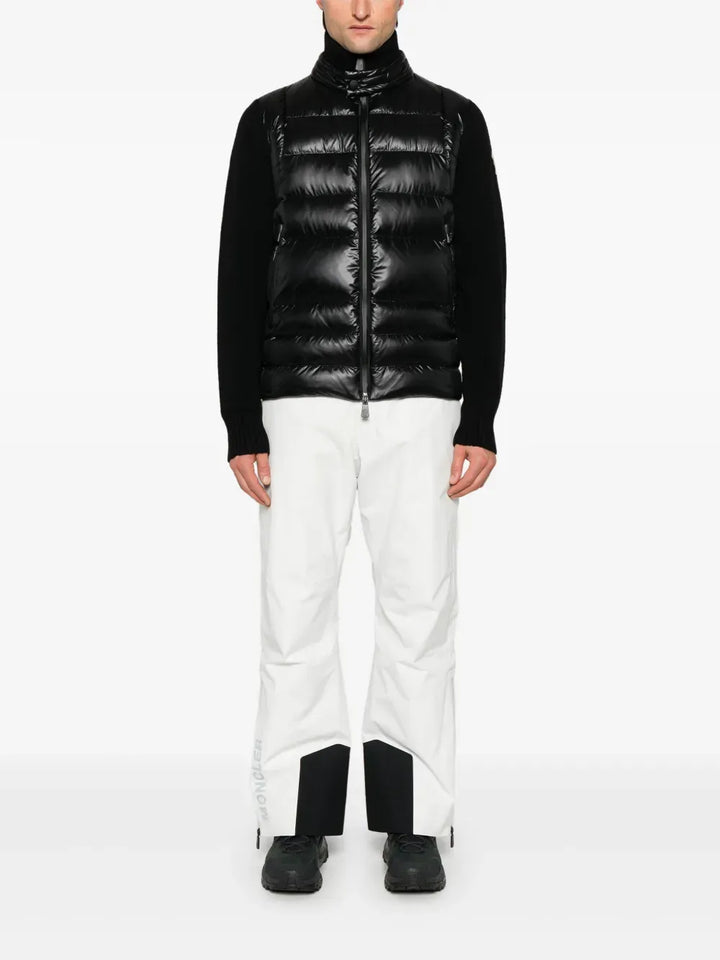 MONCLER GRENOBLE - Cardigans bi-matière noir