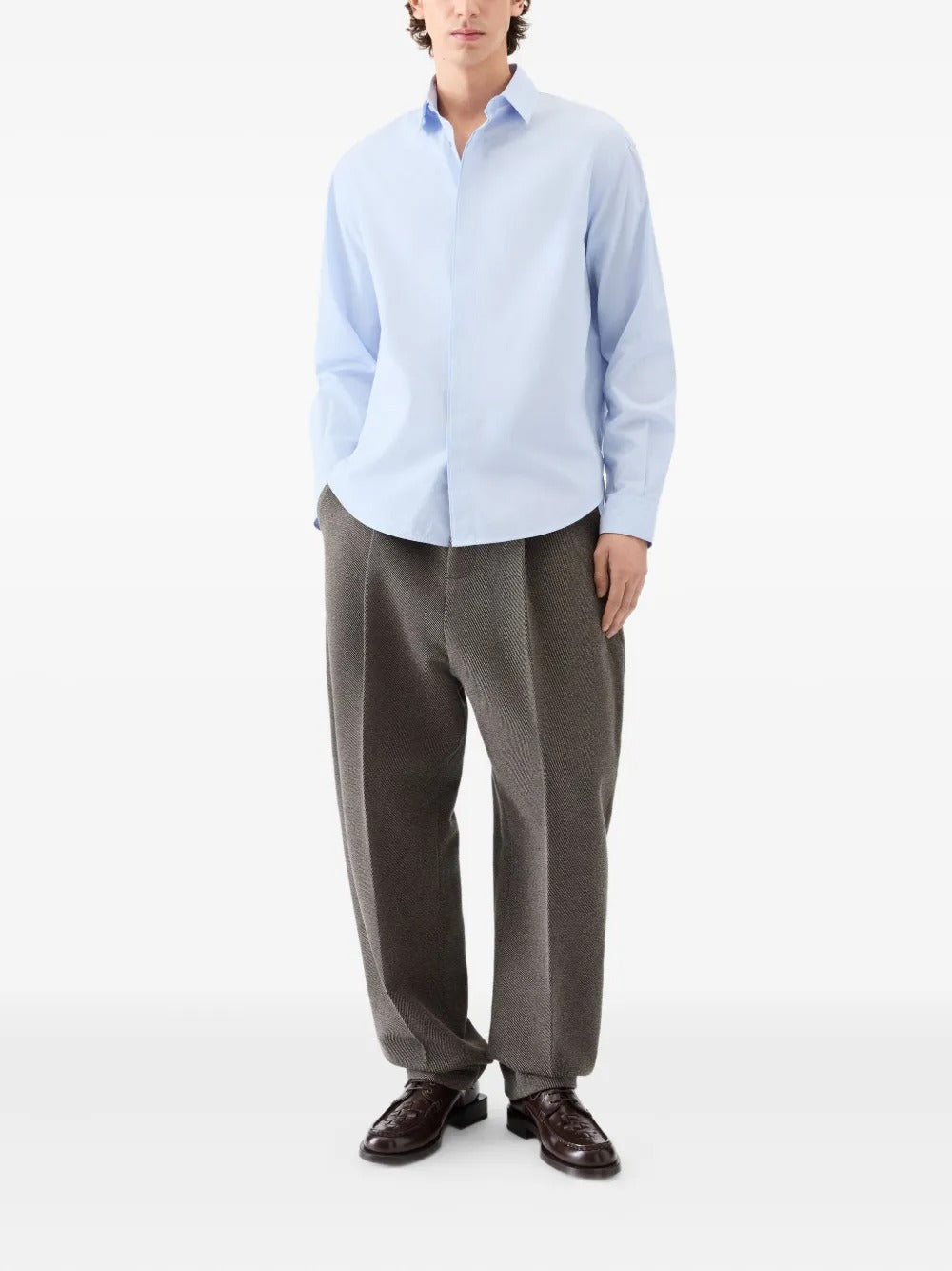 JACQUEMUS - Chemise à Col Pointu Bleu