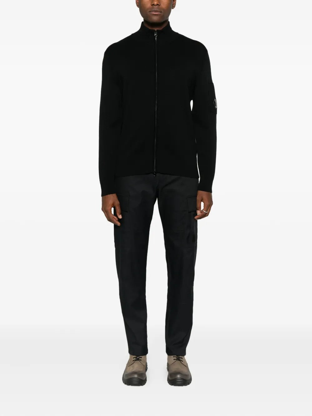 C.P. Company - Cardigan à Fermeture Zippée Noir