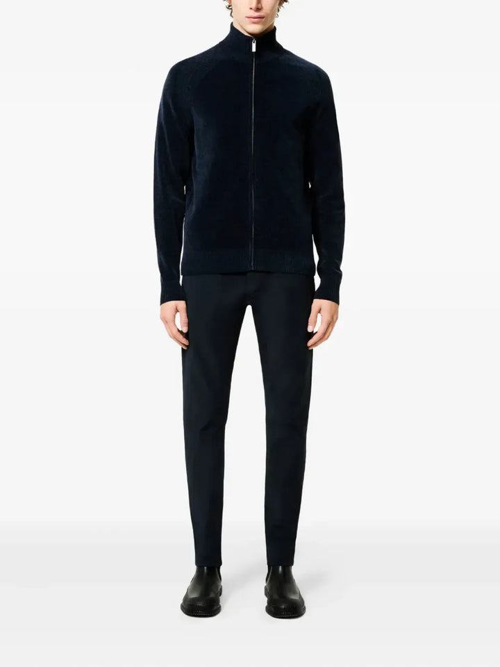 RRD - Pull Velvet Full Zip Knit Blue Black