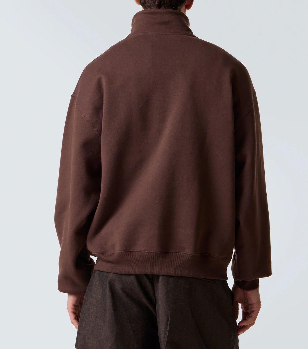 JACQUEMUS - Sweat-shirt Gros Grain en coton marron