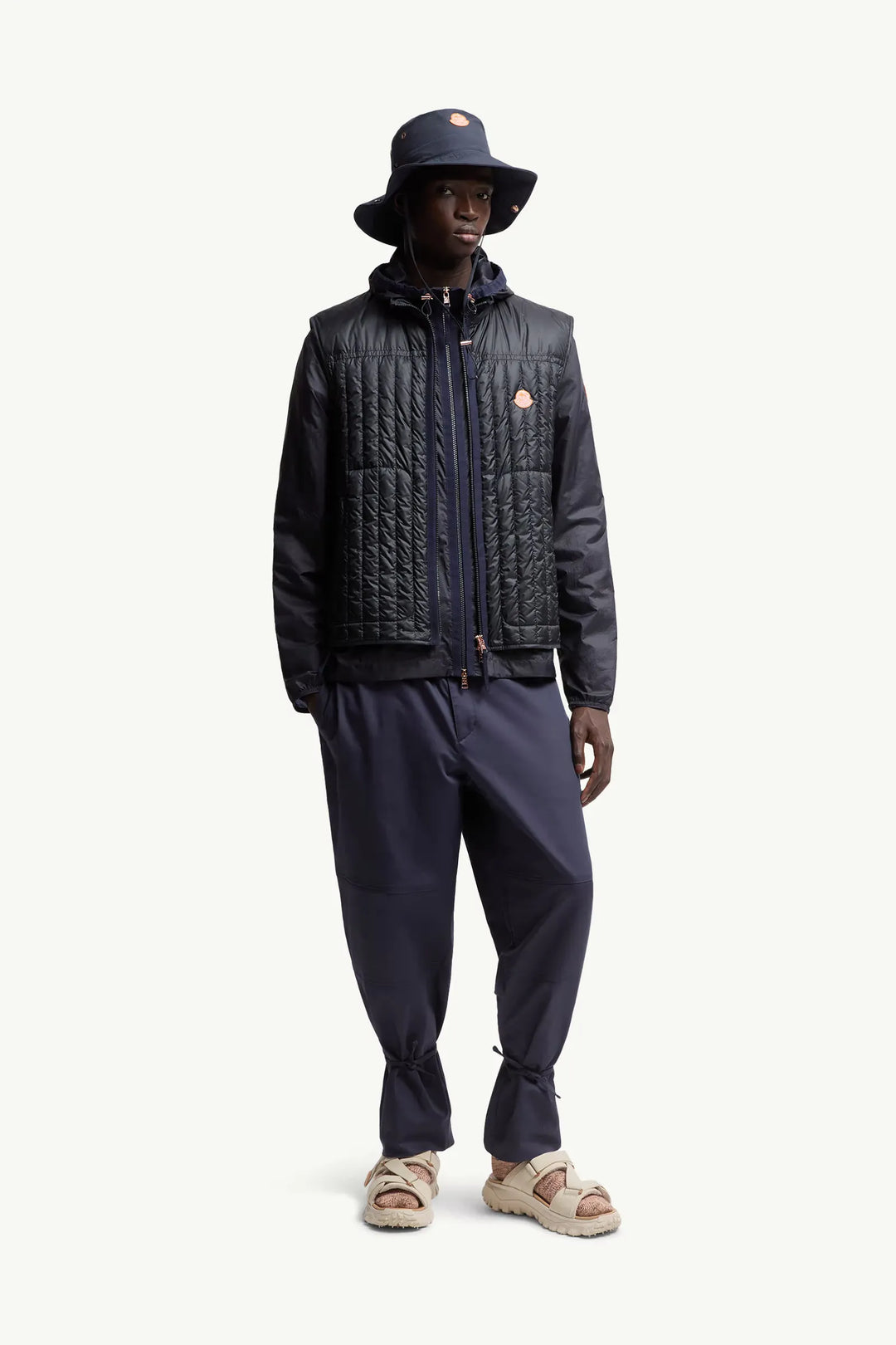 MONCLER GENIUS - Doudoune sans manches Tangerine Moncler x Gilga Farm by Donald Glover bleu