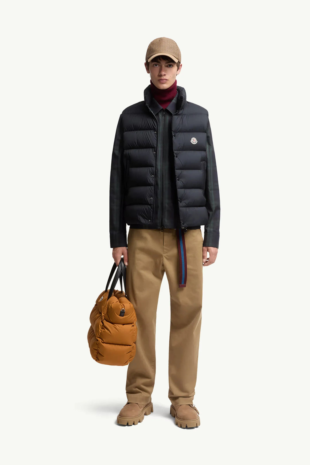 MONCLER - Doudoune sans manches Tibb bleu