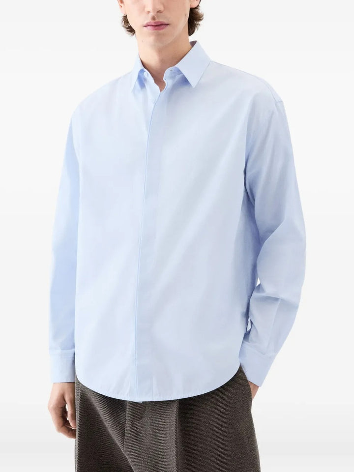 JACQUEMUS - Chemise à Col Pointu Bleu