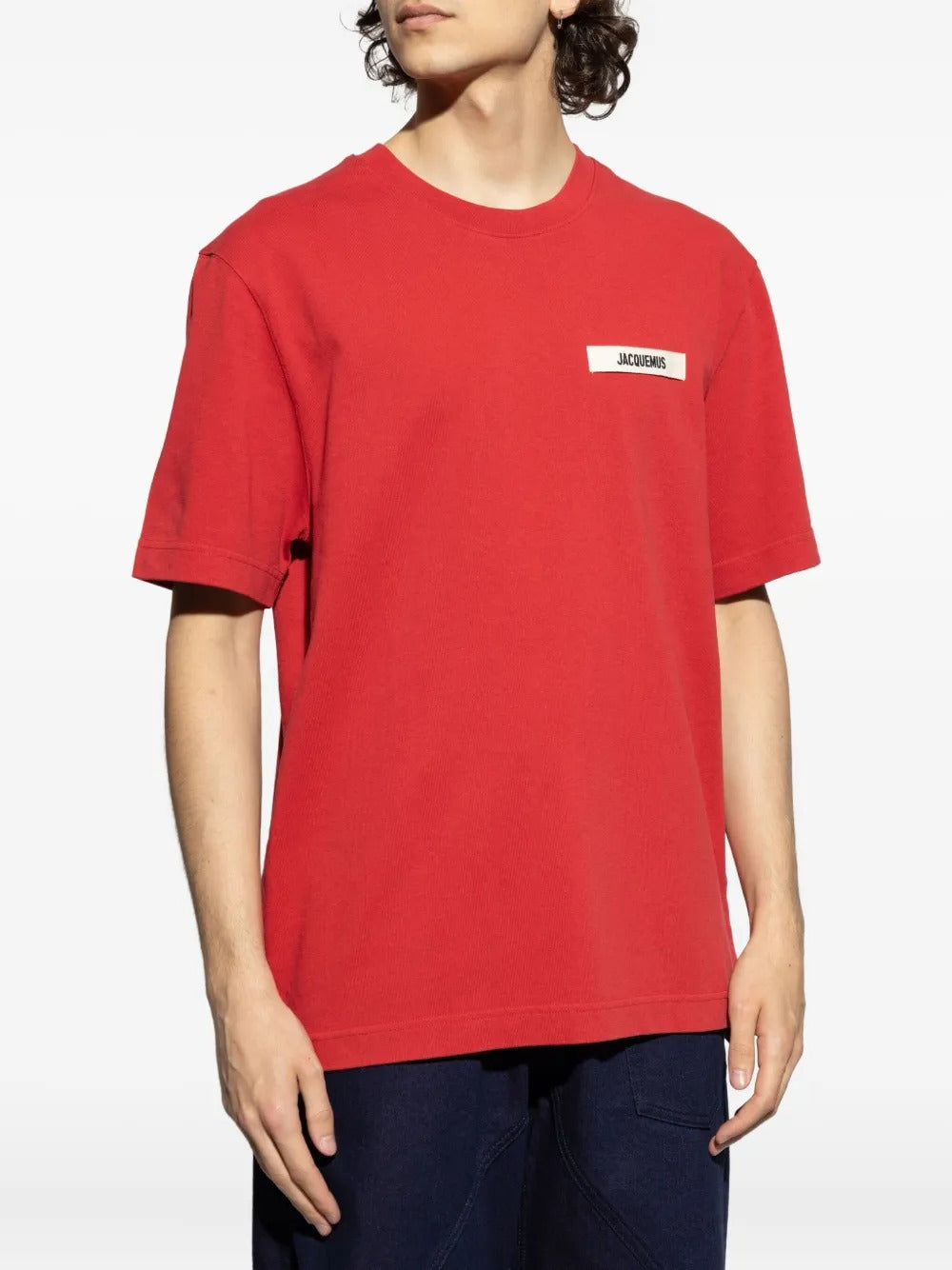 JACQUEMUS - t-shirt en coton à logo imprimé rouge