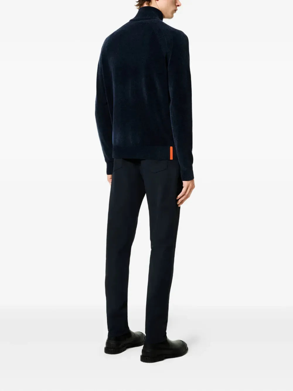 RRD - Pull Velvet Full Zip Knit Blue Black
