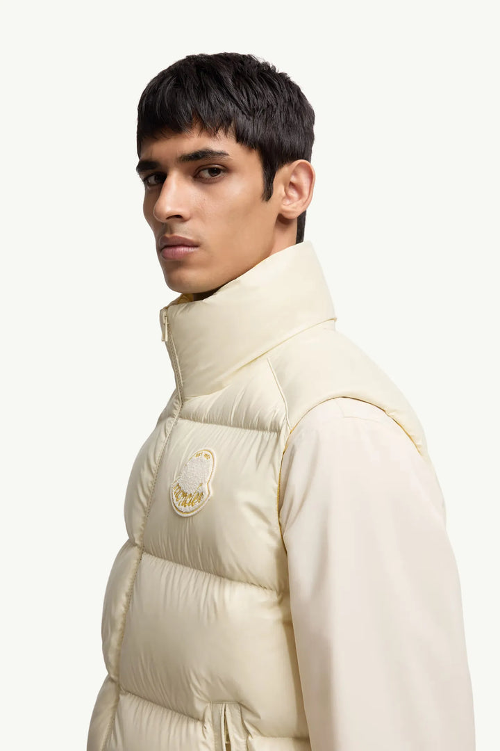 MONCLER - Doudoune sans manches Lipsi écru